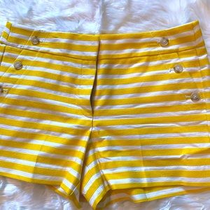 Yellow sailor shorts by Ann Taylor Loft